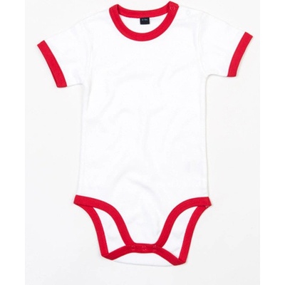 Babybugz Dojčenské body s krátkym rukávom BZ White