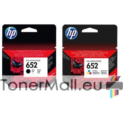 HP Комплект 2 мастилени касети HP 652 Black / Tri-Color