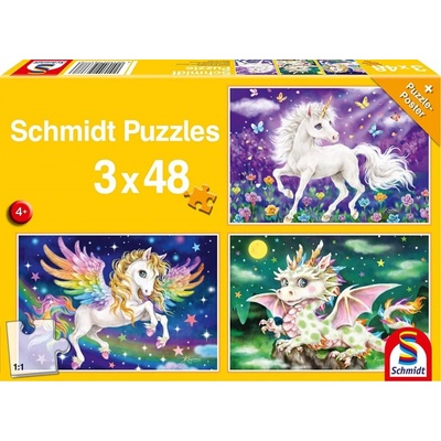 SCHMIDT Pohádková zvířata 3x48 dielov