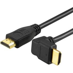 SBOX Кабел Sbox HDMI-90-15, от HDMI(м) към HDMI(м), 1.5m, черен, позлатени конектори (HDMI-90-15)