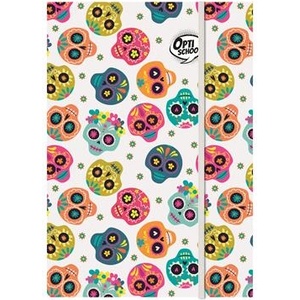 OPTISCHOOL Кутия за тетрадки, A4, OPTISCHOOL „Skull (27IFB00-006)
