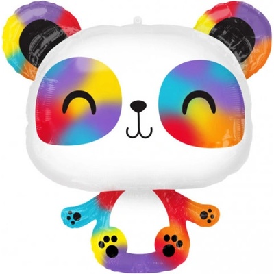 Godan 4121875 Fóliový balón Dúhová panda 60x60 cm