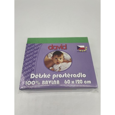 David Jersey prostěradlo -zelené 60x120