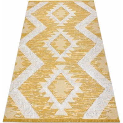 Nej-koberce Eko MOROC Sizal Romby 22312 žlutý/krém