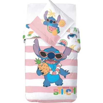 CARBOTEX bavlna obliečky Lilo a Stitch Piňa Colada 140x200 70x90