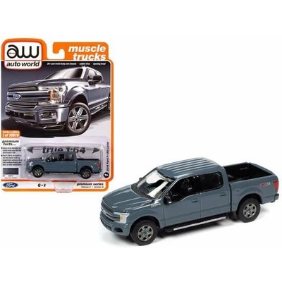 AUTO WORLD Ford F-150 Lariat 2020 šedá 1:64