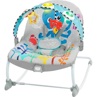 BABY EINSTEIN Lehátko hudobné vibračné Kick to It Opus do 18kg modrá