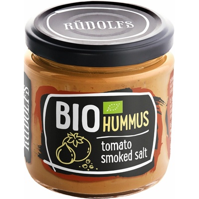 Rudolfs Hummus Pomazánka cizrnová s rajčaty a uzenou solí Bio 230 g – Zboží Dáma