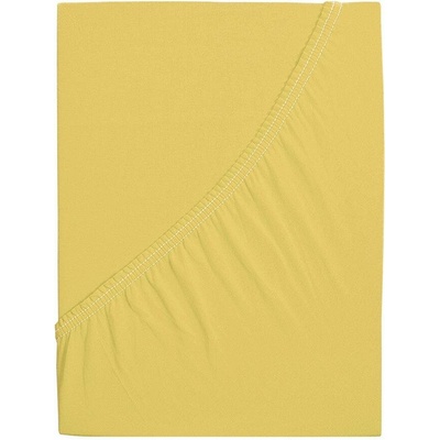 B.E.S. Petrovice Prostěradlo Jersey česaná bavlna mako Žluté 160x200