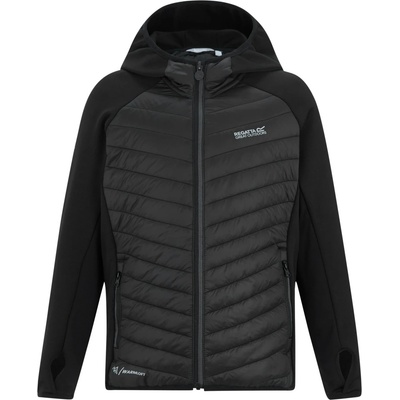 Regatta Детско поларено яке Regatta Kid's Junior Andreson Hybrid Hybrid jacket - Black / Seal Grey - размер 13 Years (703-7785-0119)