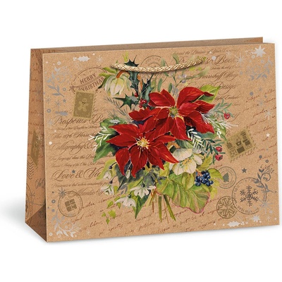 ARGUS Darčeková papierová taška (24.3 x 18.3 cm) - Vianočná ruža 08440065