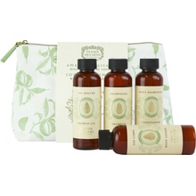 Panier des Sens Soothing Almond sprchový gél 70 ml + telové mlieko 70 ml + šampón 70 ml + kondicionér 70 ml + taštička darčeková sada