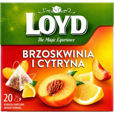 LOYD čaj Broskyna a citron 20 x 2 g