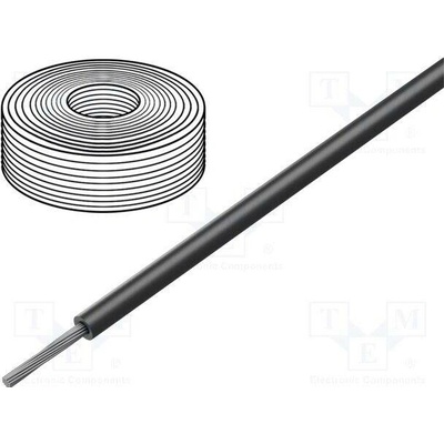 Mueller Electric WI-M-8-25-0 Vodič lanko Cu 1x8AWG silikon černá 1,1kV 7,5m 8AWG pružná