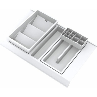GOLLINUCCI Koupelnový organizér s příslušenstvím 450mm 308x422x90mm bílá (GOLLINUCCI Koupelnový organizér s příslušenstvím 450mm 308x422x90mm bílá)