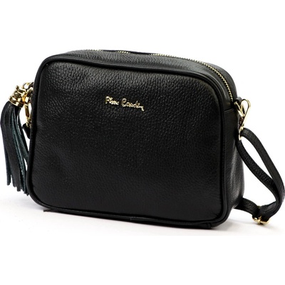 Pierre Cardin kožená kabelka čierna