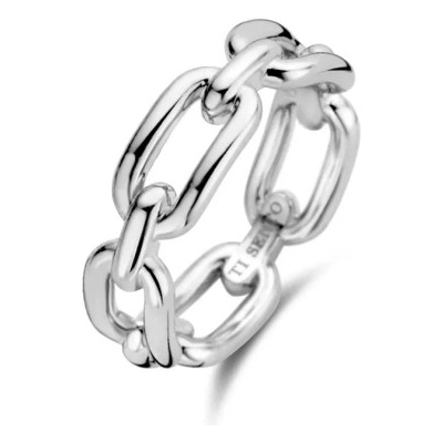 Ti Sento stříbrný prsten spojené ovály 12205SI