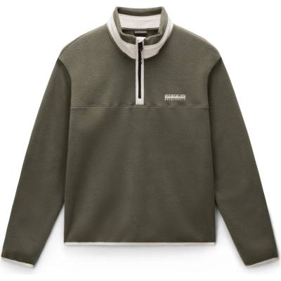Napapijri Мъжки поларен пуловер Napapijri T-Dergana Half Zip Fleece jumper - Tea Leaf (005-6474-0213)