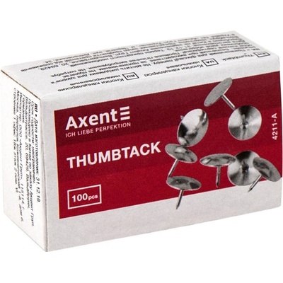 Кабари метални Axent 100 бр (1904002-4211-A)