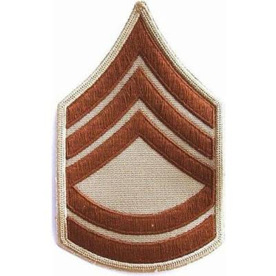 Nášivka: Hodnost US ARMY rukávová Sergeant First Class béžová | hnědá