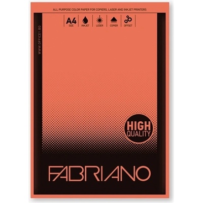 Fabriano Копирна хартия Fabriano Copy Tinta, A4, 80 g/m2, портокал, 50 листа (ON1535100021)