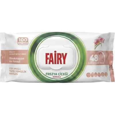 FAIRY Vlhčené utierky na čistenie povrchov mix druhy 100 ks