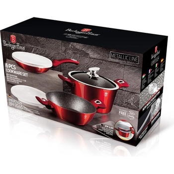 Image 1 of Berlinger Haus Burgundy Metallic Line 6 pcs (BH/7046)