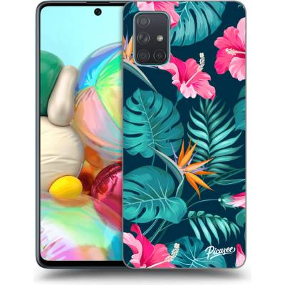 Pouzdro Picasee ULTIMATE CASE Samsung Galaxy A71 A715F - Pink Monstera