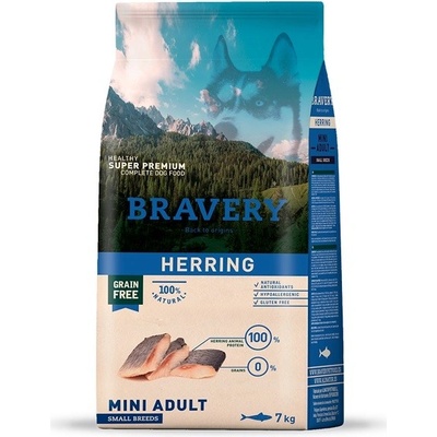 BRAVERY dog Adult Mini herring 7 kg