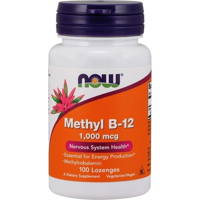 Now Foods Vitamín B12 1000 mcg Methyl 100 cucací tabliety