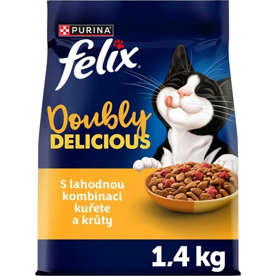 Felix Doubly Delicious Adult kuře krůta 1,4 kg