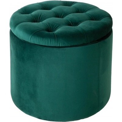 Interior DE Taburet MODERN BAROCCO 50 CM tmavě zelený sametTAB40737