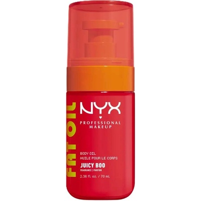 NYX Professional Makeup Fat Oil Body vyživující tělový olej dodávající hydrataci a lesk s vůní Juicy Boo 70 ml