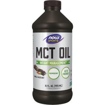 Image 1 of NOW MCT Oil - Flavored [473 мл] Ванилия - лешник