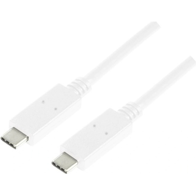 LogiLink CU0131 USB, USB 3.2 Gen1 (USB 3.0 / USB 3.1 Gen1) USB-C ™ zástrčka, USB-C ™ zástrčka, 1m, bílý