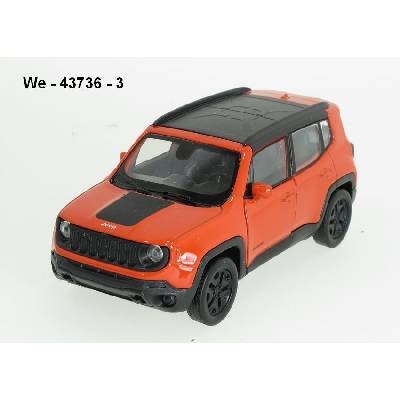 Welly Jeep Renegade Trailhawk orange code 43736 modely aut 1:34