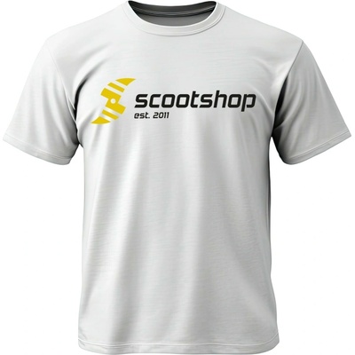 Tričko Scootshop Logo bílé – Hledejceny.cz