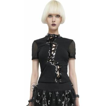 Image 1 of Devil fashion дамска тениска devil fashion - Черна, асиметрична, готик - tt223