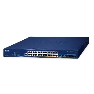 Layer 3, 24-Port 2.5GBASE-T 95W 802.3bt PoE + 6-Port 10GBASE-X SFP+ Managed Ethernet Switch Управляем L3 2.5G Ethernet (100/1000/2500) Захранване по Ethernet (PoE) (MGS-6311-24UPL6X)