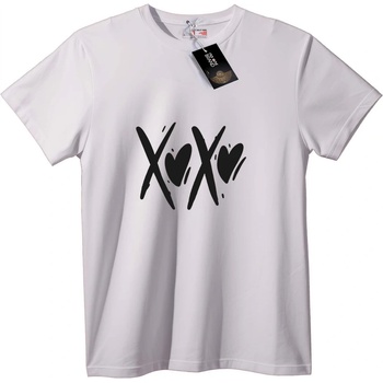 NOONEBRAND Тениска XOXO Любовни Сърца - S, Black