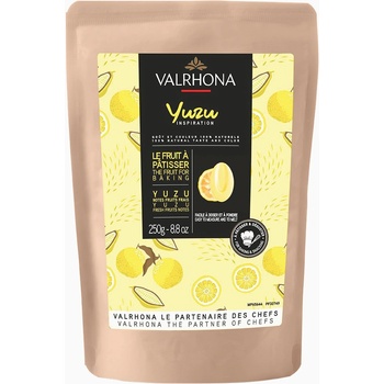 Valrhona Feves White Chocolate Inspiration Yuzu 100% натурален вкус и цвят 250g