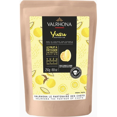 Valrhona Feves White Chocolate Inspiration Yuzu 100% натурален вкус и цвят 250g