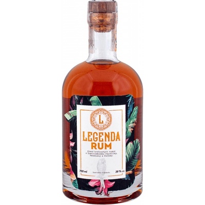 LEGENDA RUM 38% 0,7 l (čistá fľaša)