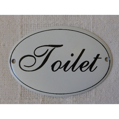 PLECHOVÁ NÁSTĚNNÁ CEDULKA - TOILET