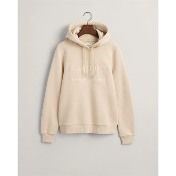 Gant Суичър Gant Tonal Logo Archive Shield Hoodie - 233 Soft Oak