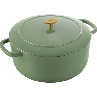 BALLARINI Litinový hrnec s poklicí BELLAMONTE 28 cm, 7,0 l, zelená