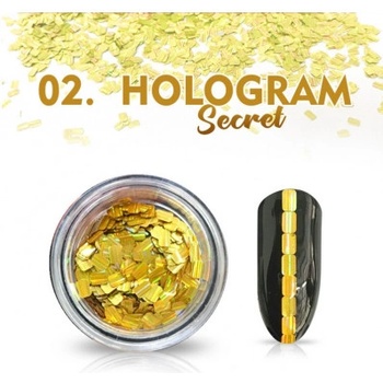 Allepaznokcie Hologram Secret 02 zlaté