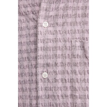 Samsøe Samsøe Риза Samsoe Samsoe SALUAN мъжка в лилаво със свободна кройка с класическа яка M25100056 (M25100056)