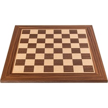 Manopoulos Ručně vyráběná šachovnice z ořechového a dubového dřeva s intarzií 40x40cm
