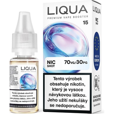 Liqua Nic Salt shot Booster PG30/VG70 10 ml 15 mg